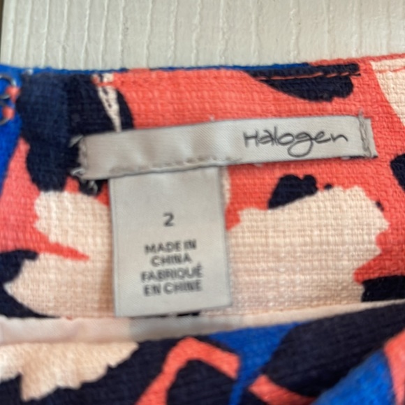 Halogen women’s size 2 linen floral pencil skirt - Picture 4 of 4